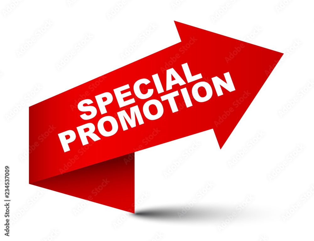 red vector banner special promotion red vector banner special promotion