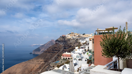Cityscape on the island of Santorini, Greece