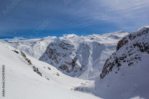 ski resort in alps
