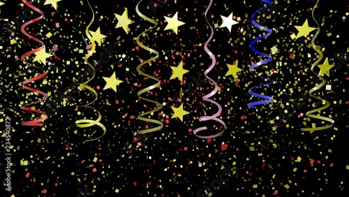 Colorful Confetti on Background