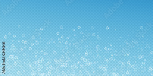 Soap bubbles abstract background. Blowing bubbles 