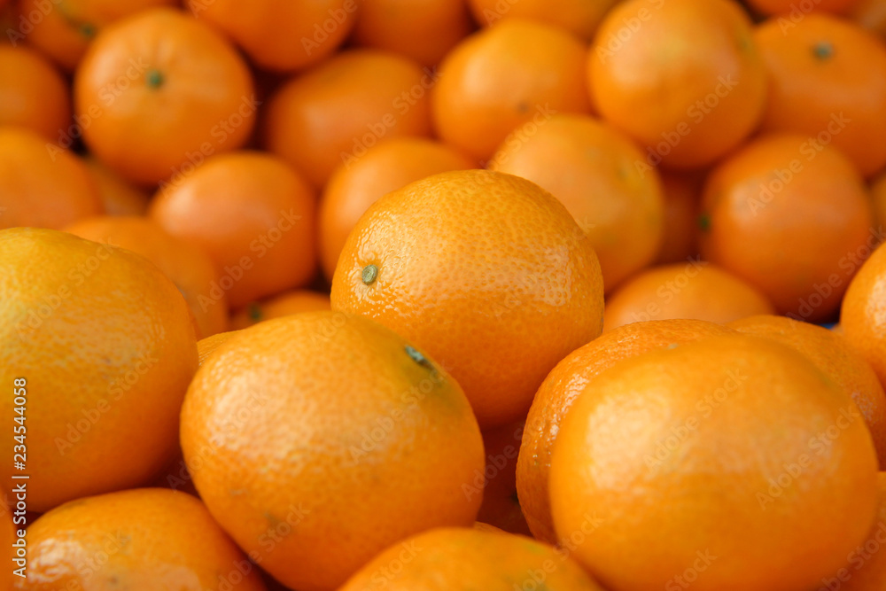 Bunch of Fresh Mandarin Oranges Bunch of Fresh Mandarin Oranges
