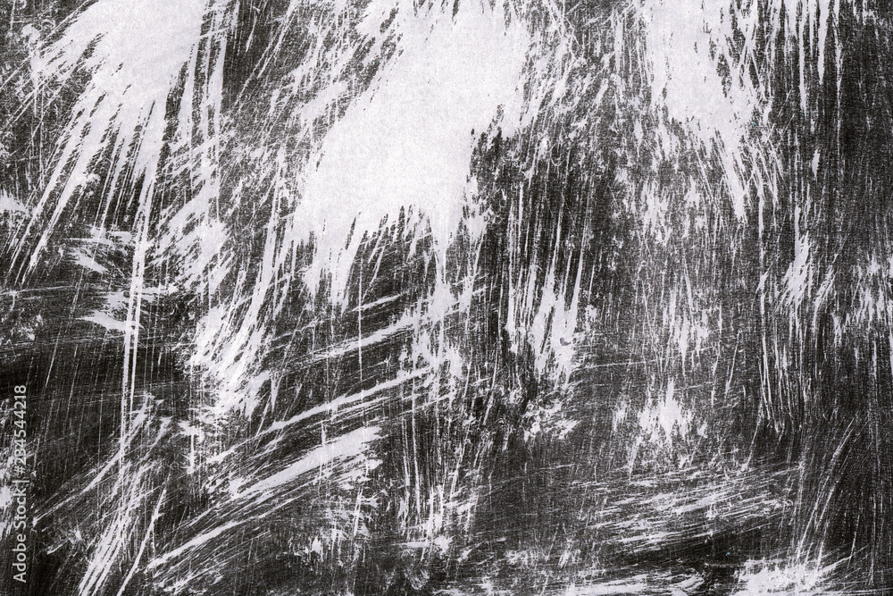 Black with grey ink texture with abstract washes and brush strokes on white watercolor paper background. Black with grey ink texture with abstract washes and brush strokes on white watercolor paper background.