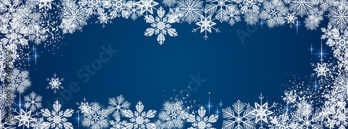 Winter snowy background