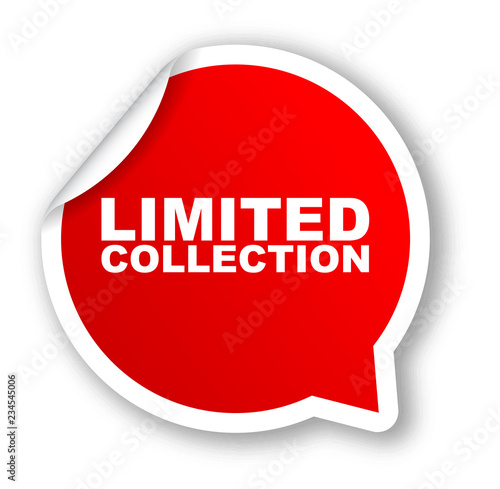 red vector banner limited colection