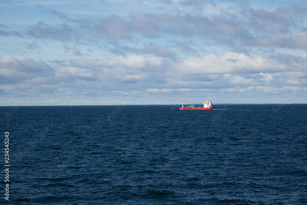 Cargo ship on the baltic