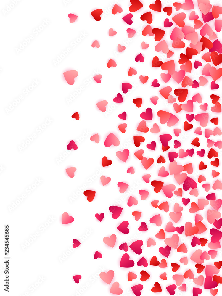 Red flying hearts bright love passion vector background. Red flying hearts bright love passion vector background.