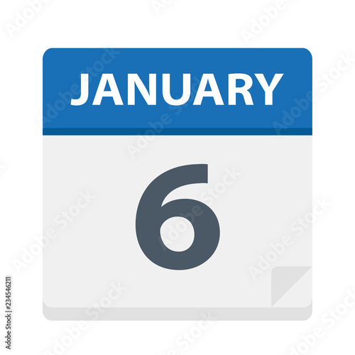 January 6 - Calendar Icon
