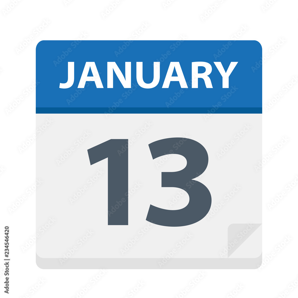 January 13 - Calendar Icon January 13 - Calendar Icon