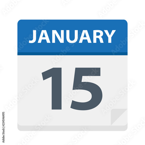 January 15- Calendar Icon