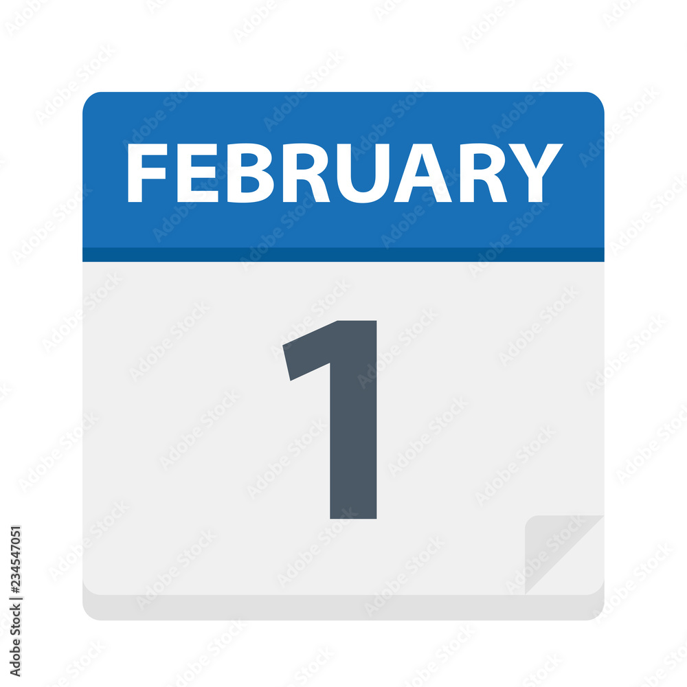 February 1 - Calendar Icon February 1 - Calendar Icon