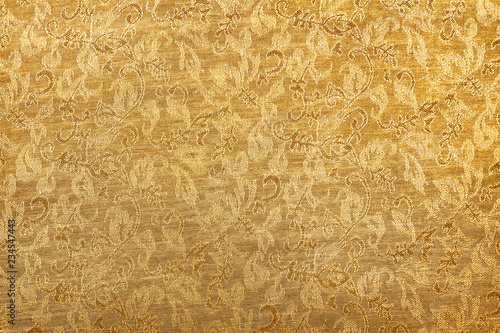 Chinese golden ornament fabric texture background