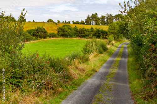 Farm and road in Greenway route from Castlebar to Westport