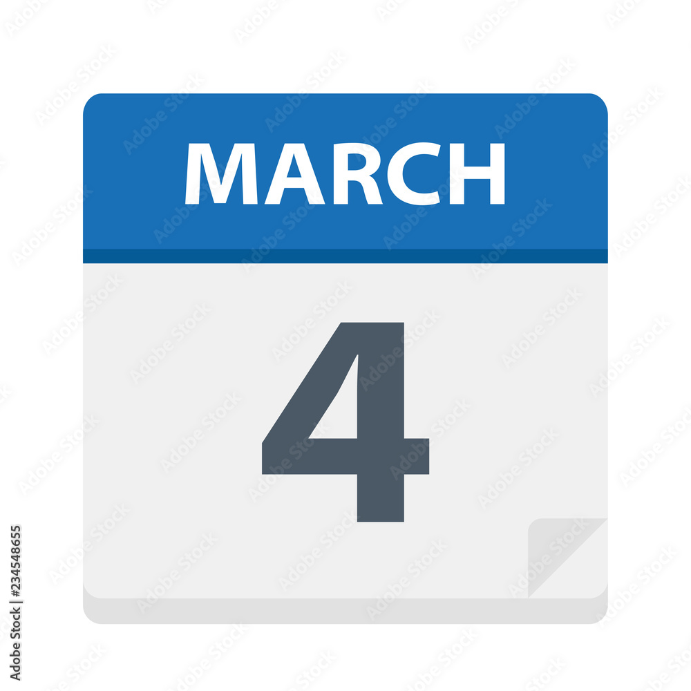 March 4 - Calendar Icon March 4 - Calendar Icon