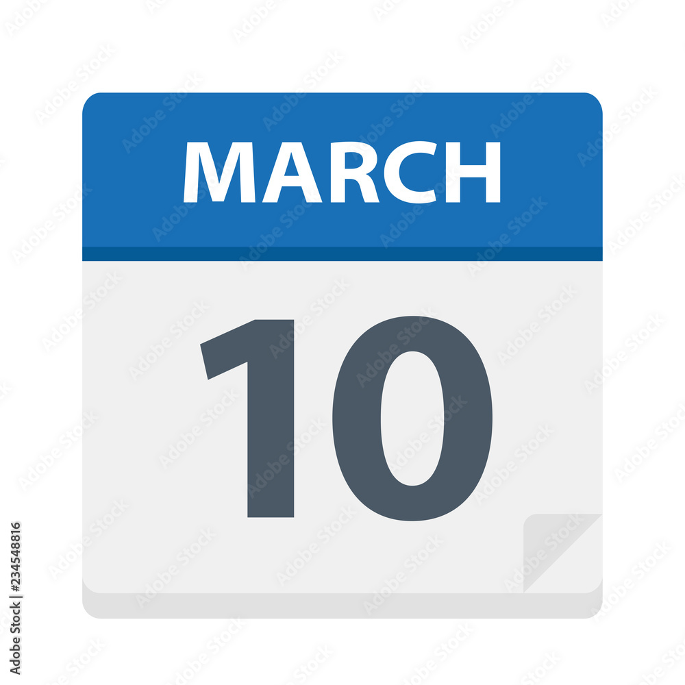 March 10 - Calendar Icon March 10 - Calendar Icon