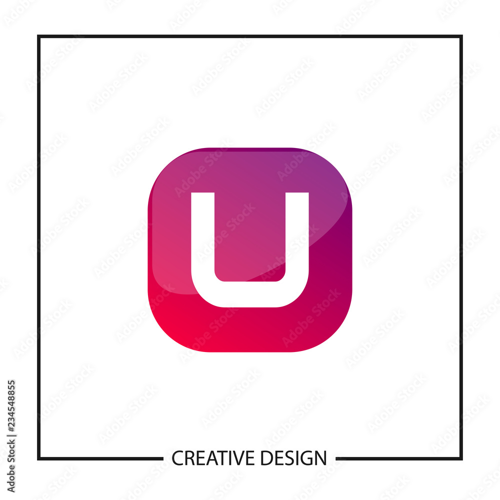 Initial Letter U Logo Template Vector Design Initial Letter U Logo Template Vector Design