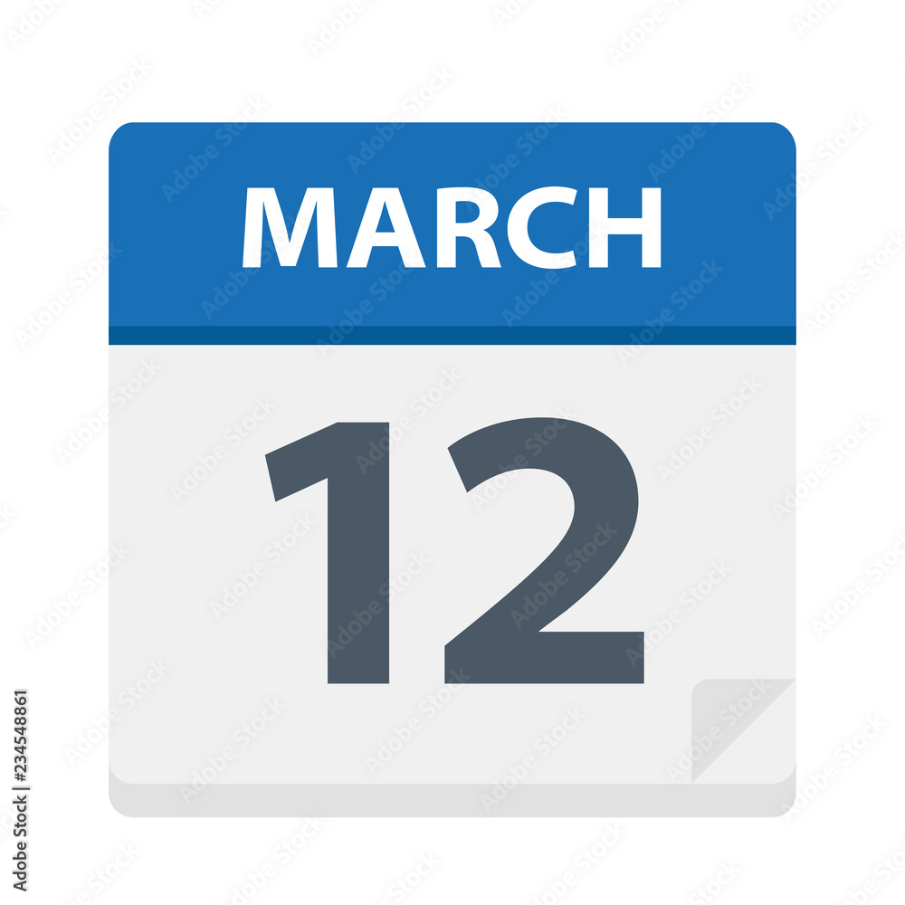 March 12 - Calendar Icon March 12 - Calendar Icon