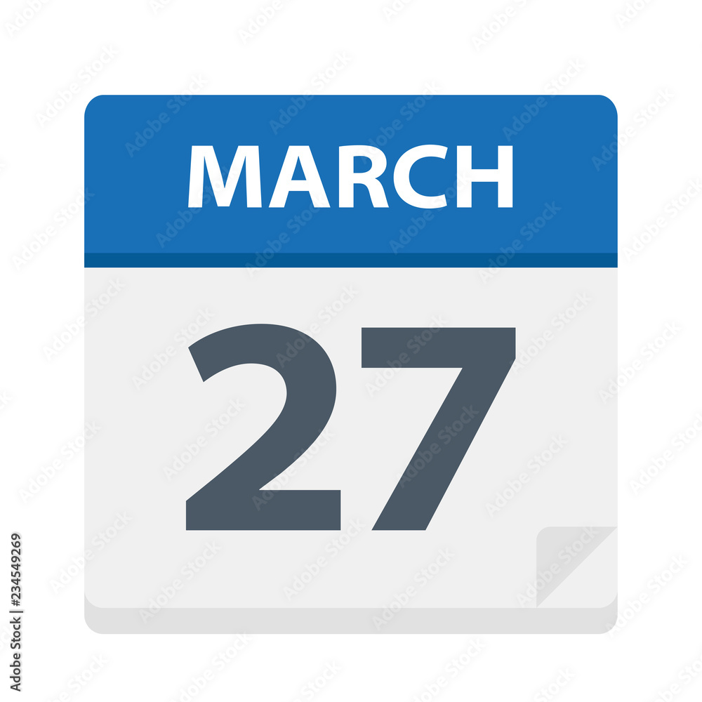 March 27 - Calendar Icon March 27 - Calendar Icon