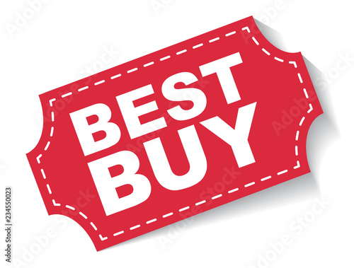 red vector banner best buy