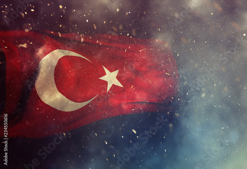 Turkish Flag, Turkey, Flag Design - illustration photo