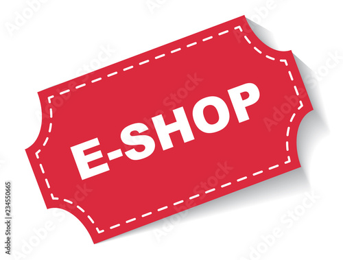red vector banner eshop