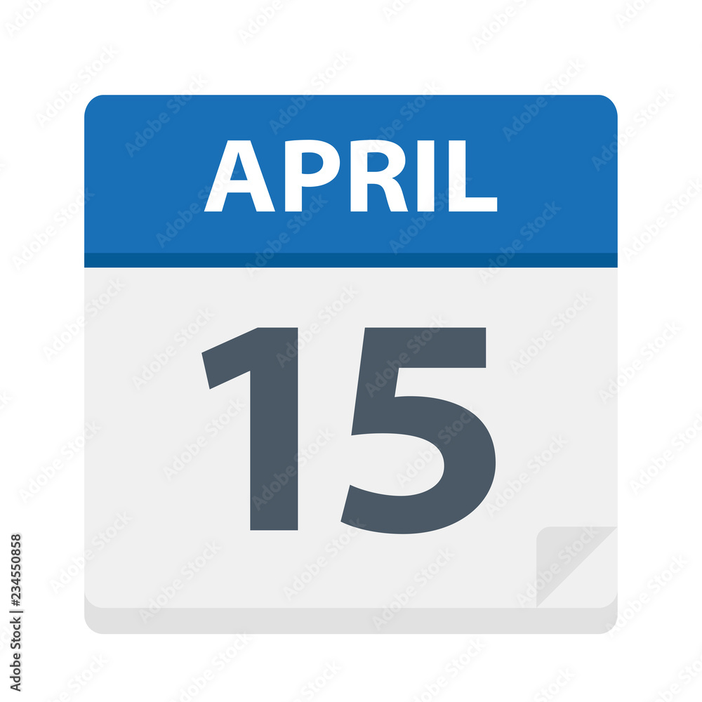 April 15 - Calendar Icon April 15 - Calendar Icon