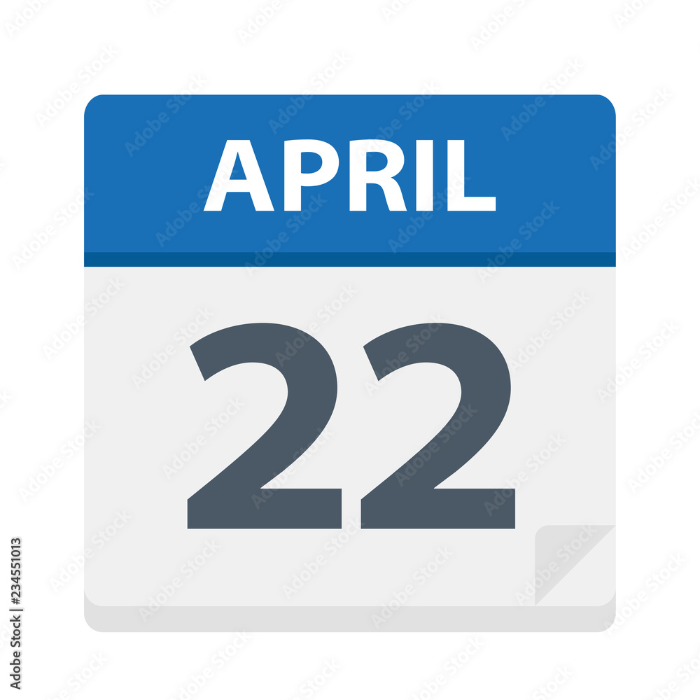 April 22 - Calendar Icon April 22 - Calendar Icon