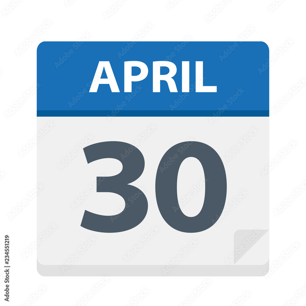 April 30 - Calendar Icon April 30 - Calendar Icon