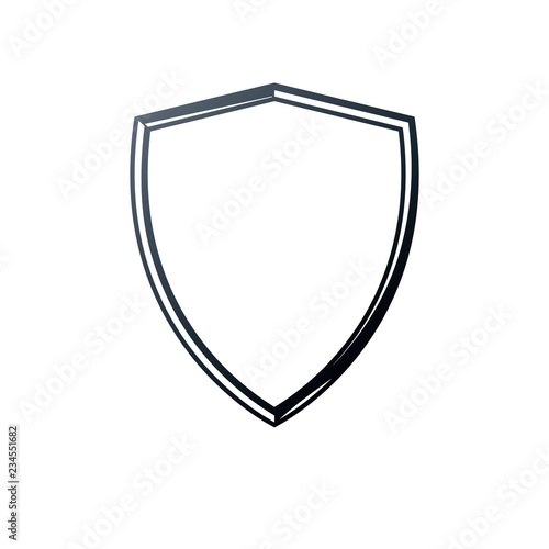 Free Download Antique frame with empty copy-space, vector security shield or shelter. Classic heraldic blank geometric shape. Retro style label, picture border. - GFXLoad