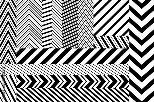 Abstract black vertical, horizontal and diagonal and hatching lines wallpaper