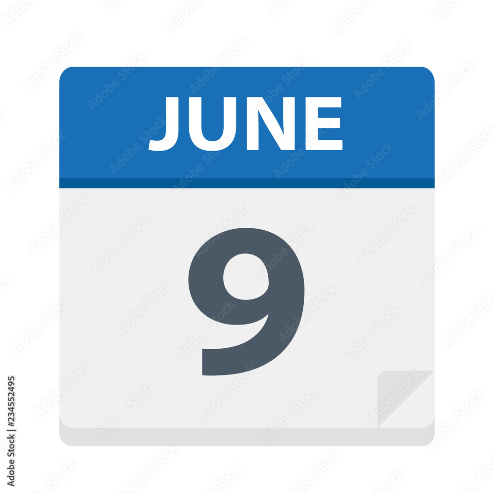 June 9 - Calendar Icon