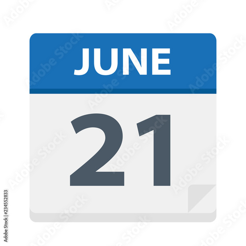June 21 - Calendar Icon