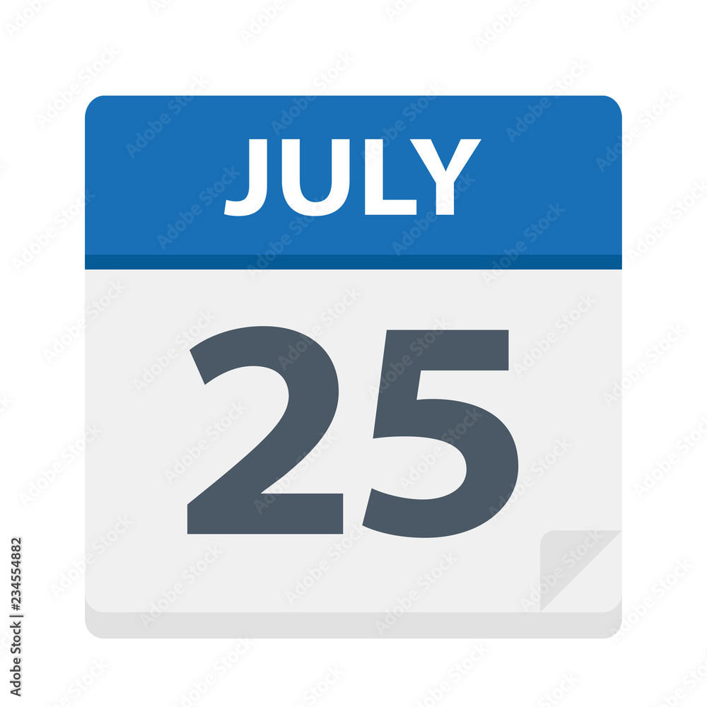 July 25 - Calendar Icon July 25 - Calendar Icon