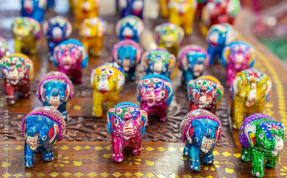 Ceramic decorative figures of the Indian elephant.