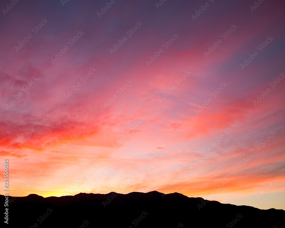 Scenic view of sunset at Death Valley National Park Scenic view of sunset at Death Valley National Park