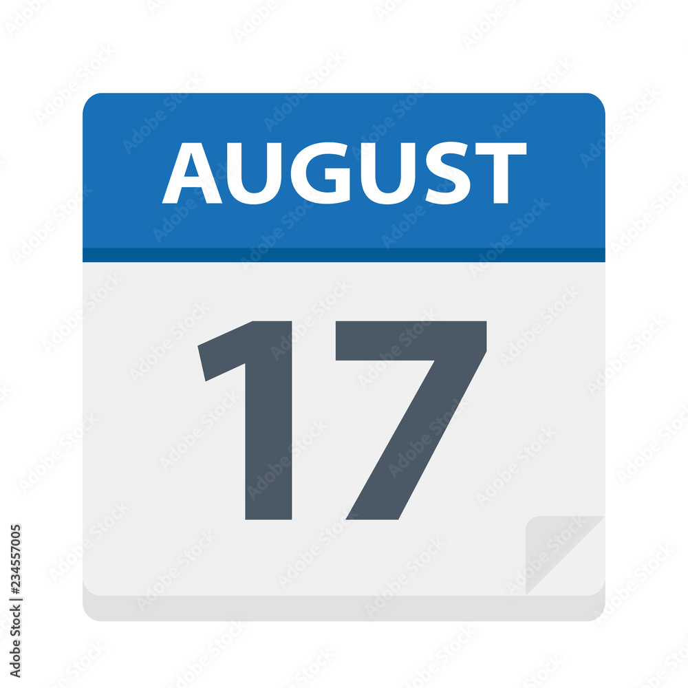 August 17 - Calendar Icon August 17 - Calendar Icon