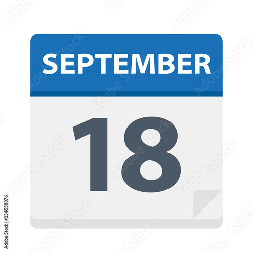 September 18 - Calendar Icon