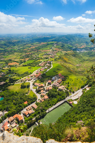 Photos View of the village from the fortress of San Marino