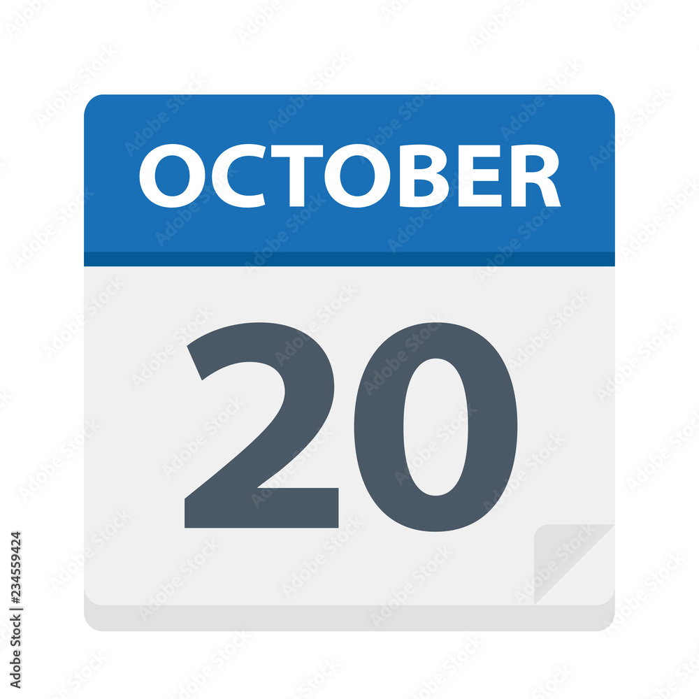 October 20 - Calendar Icon October 20 - Calendar Icon