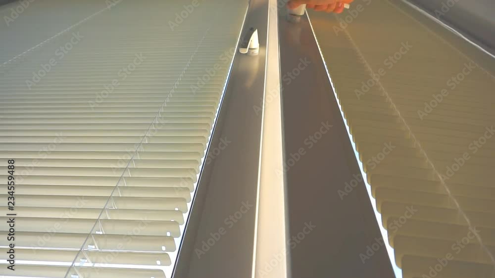 Man opens and closes the window. 1920X1080 Full Hd Man opens and closes the window. 1920X1080 Full Hd