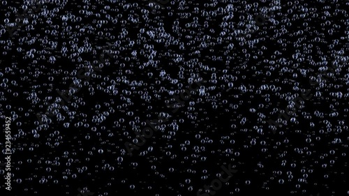 Boiling water gives off bubbles.Bubbles rising up. Boiling water, closeup