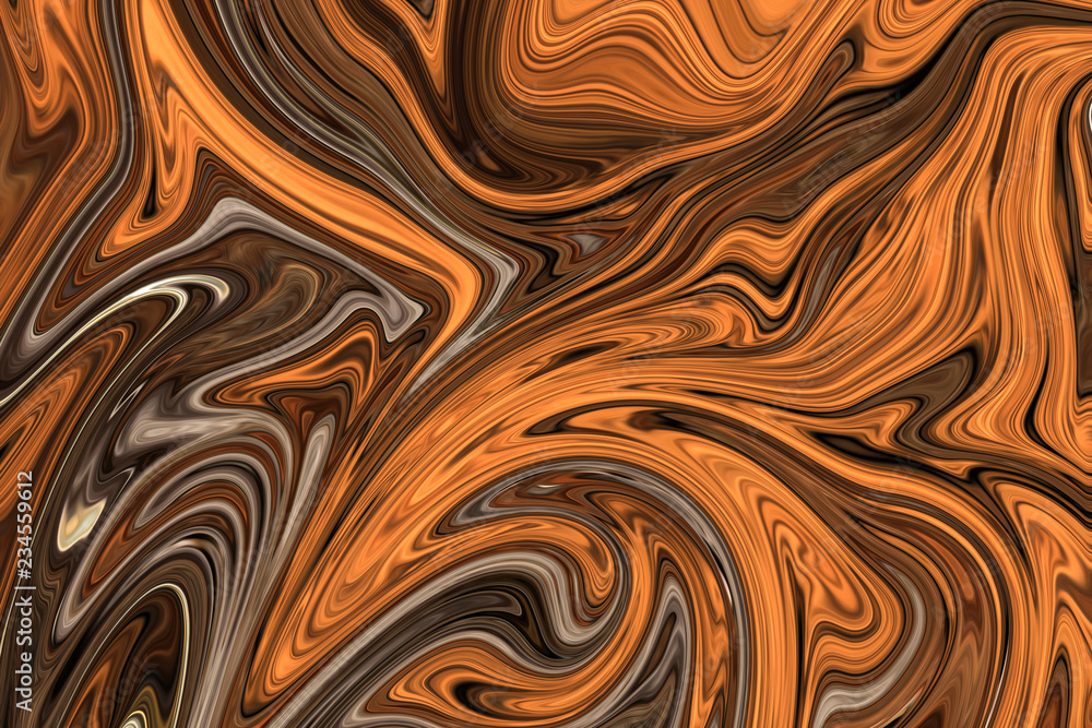Liquify Abstract Pattern With Brown, White And Grey Graphics Color Art Form. Digital Background With Liquifying Flow. Liquify Abstract Pattern With Brown, White And Grey Graphics Color Art Form. Digital Background With Liquifying Flow.