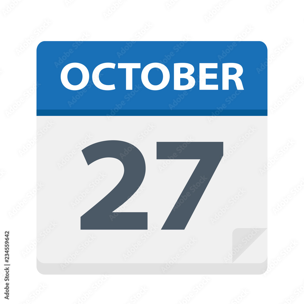October 27 - Calendar Icon October 27 - Calendar Icon