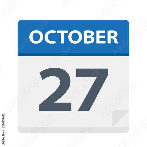 October 27 - Calendar Icon