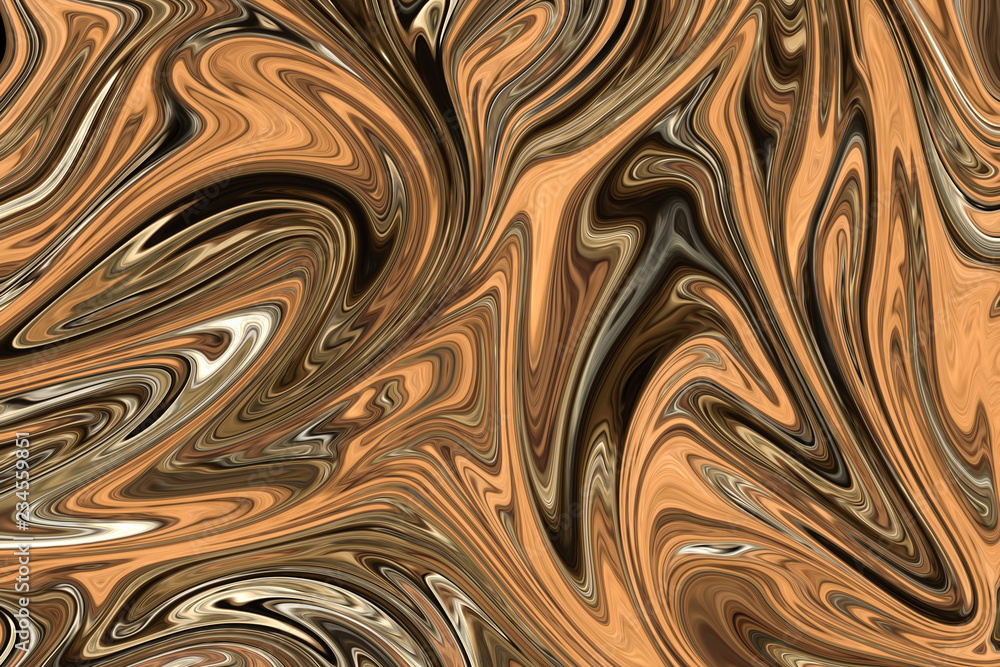 Liquify Abstract Pattern With Brown, White And Grey Graphics Color Art Form. Digital Background With Liquifying Flow. Liquify Abstract Pattern With Brown, White And Grey Graphics Color Art Form. Digital Background With Liquifying Flow.
