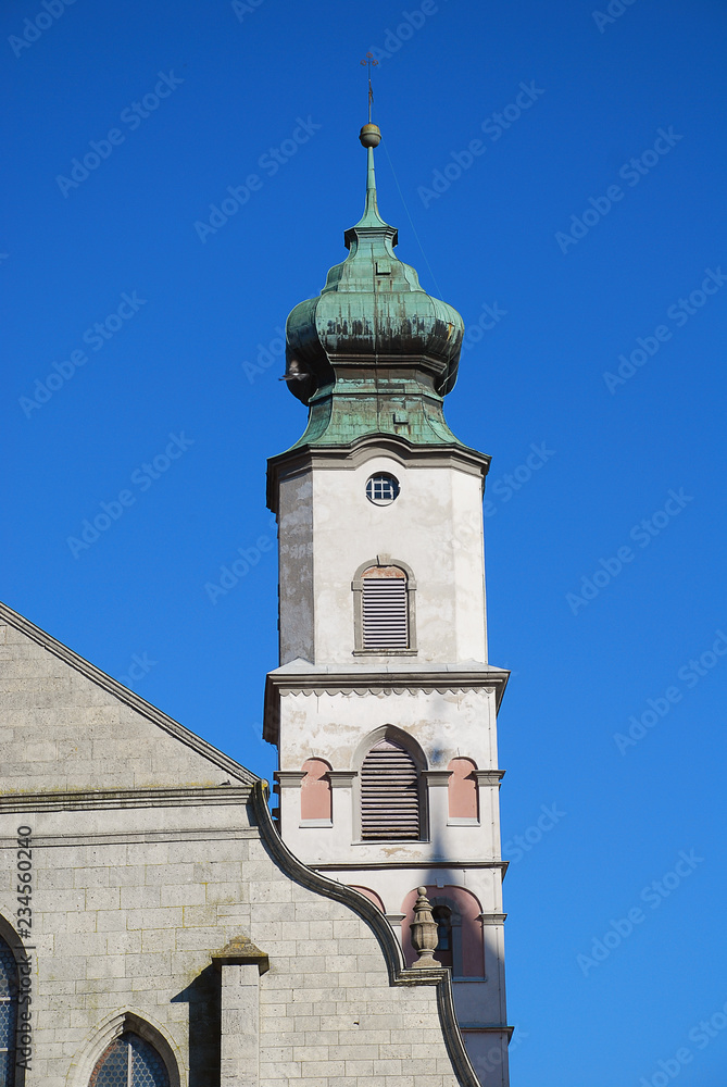 Church of St. Stephan, market square., Lindau, Bodensee, Germany