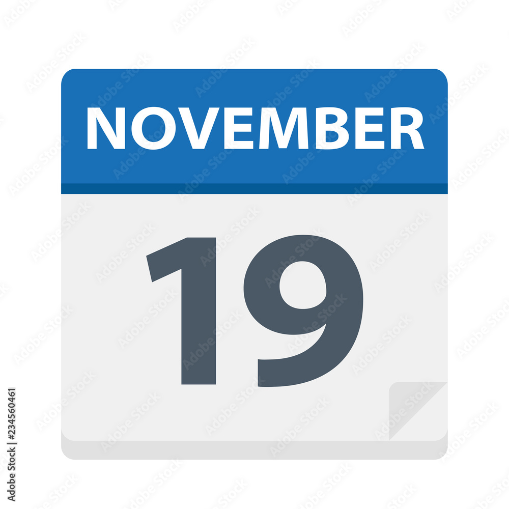 November 19 - Calendar Icon November 19 - Calendar Icon