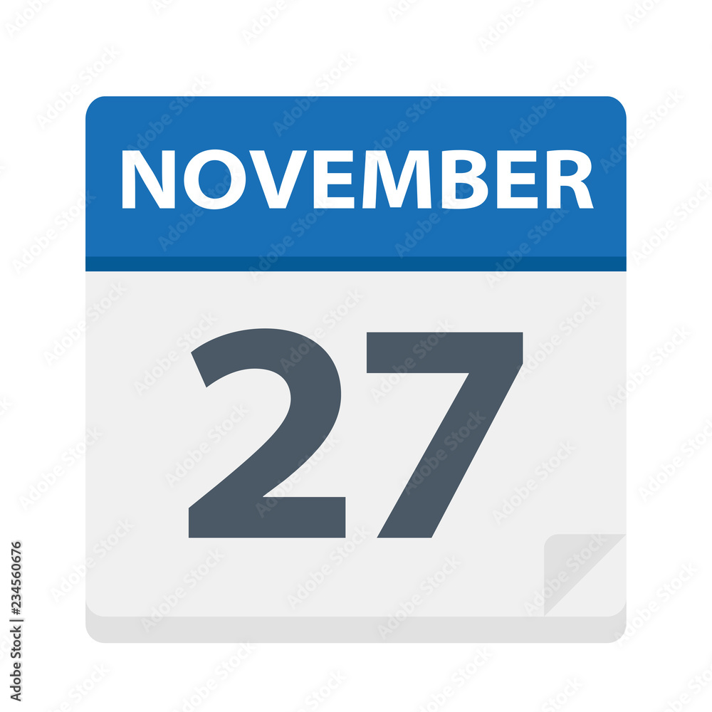 November 27 - Calendar Icon November 27 - Calendar Icon