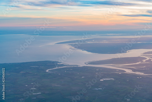 Aerial view of the beautiful Colchester area