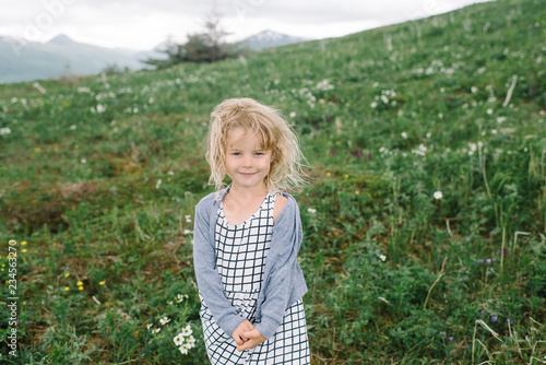 Young girl smiling 